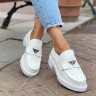Prada Brushed Leather loafers White - 0
