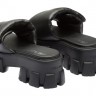 Prada Soft Padded Nappa Leather Sandals Black - 0