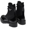 Prada Brushed Leather and Re Nylon Boots - 0