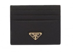 Prada Leather Card Holder Saffiano