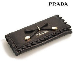 Prada Leather Wallet Black