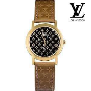 Louis Vuitton Tambour Monogram Black Женские наручные часы