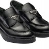 Prada Brushed Leather loafers Black - 0