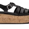 Prada Rubber Wedge Platform Sandals Black - 0