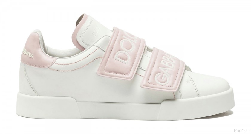 Dolce Gabbana White/Pink Кроссовки