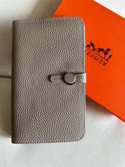 Hermes Wallet Light Grey