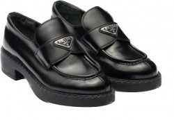 Prada Brushed Leather loafers Black